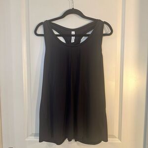 Athleta Black Racer Back Seamless Athletic Lightweight Plus Size Tank Top, 3X